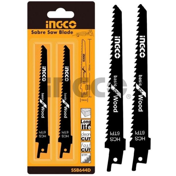 INGCO Набор пильных полотен для сабельной пилы 2 шт.