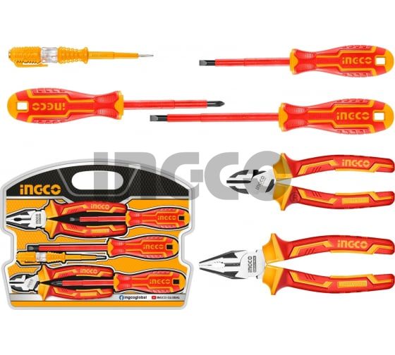 INGCO Набор диэлектрического инструмента INDUSTRIAL 6 шт
