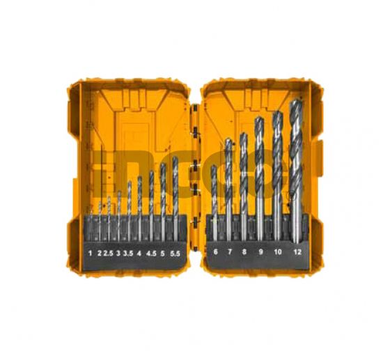 INGCO Набор сверл по металлу HSS 15 шт