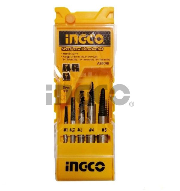 INGCO Набор экстракторов для болтов 5 шт