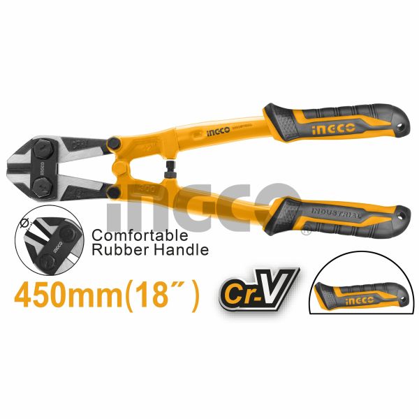 INGCO Болторез INDUSTRIAL 450мм 18"/ Ø прутка 0-8мм