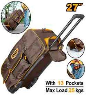 INGCO Сумка для инструментов на колесах INDUSTRIAL 27"/ max. нагрузка 25 кг / 68,5х29,5х32 см
