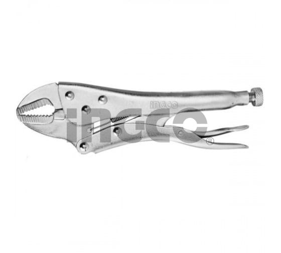 INGCO Клещи зажимные 250мм 10" CrV/ 38-48 HRC