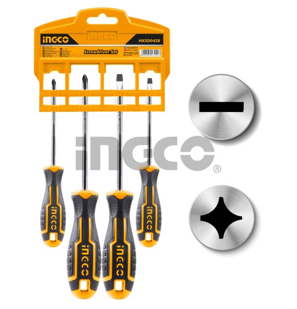 INGCO Набор отверток 4 шт Super Select