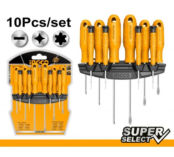 INGCO Набор отверток для точных работ 10 шт