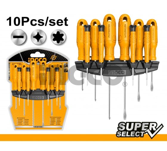 INGCO Набор отверток для точных работ 10 шт
