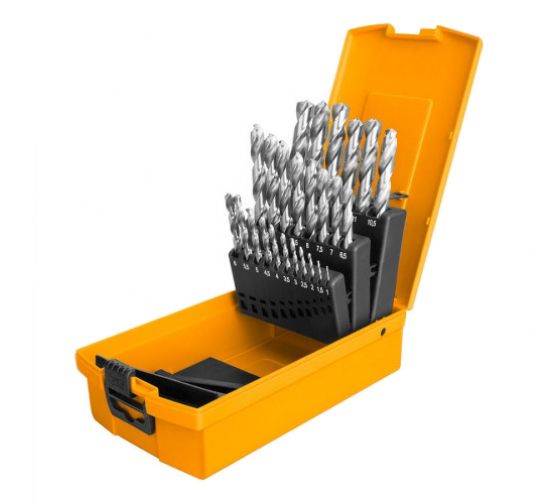 INGCO Набор сверл по металлу INDUSTRIAL HSS 25 шт