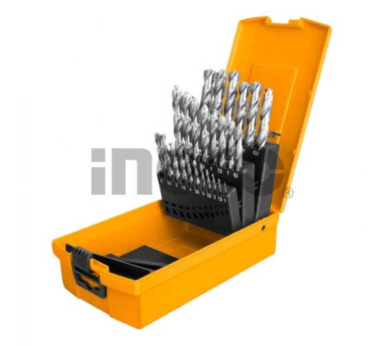INGCO Набор сверл по металлу INDUSTRIAL HSS 25 шт