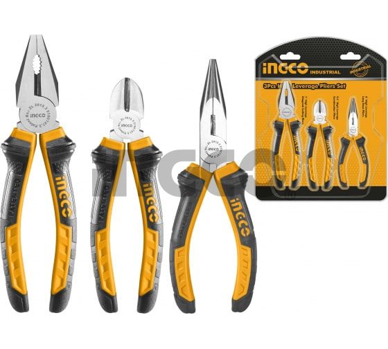 INGCO Набор шарнирно-губцевого инструмента 3 предмета