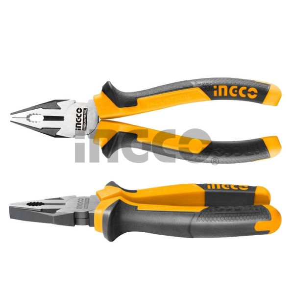 INGCO Плоскогубцы комбинированные INDUSTRIAL 180мм 7"