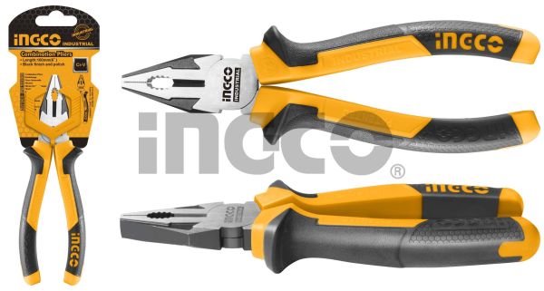 INGCO Плоскогубцы комбинированные INDUSTRIAL 180мм 7"