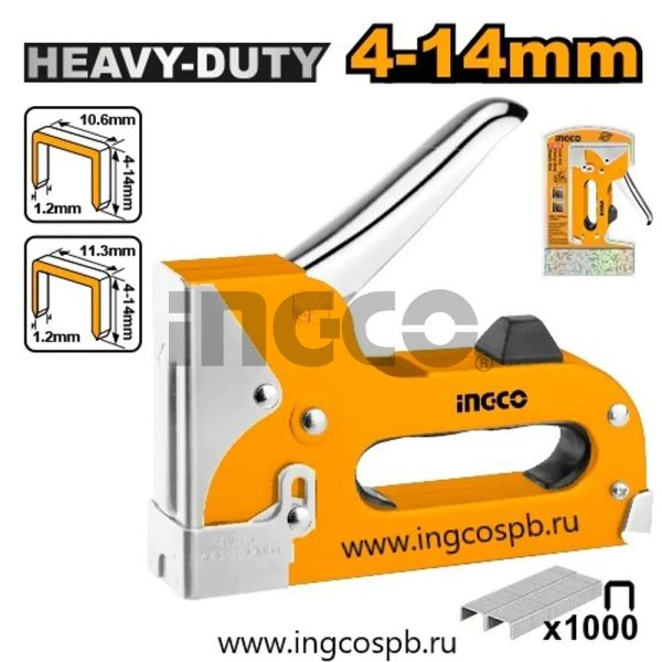 INGCO Степлер усиленный INDUSTRIAL