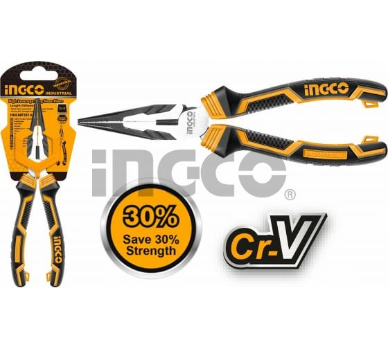 INGCO Тонкогубцы с увеличенным рычагом INDUSTRIAL 160мм 6"