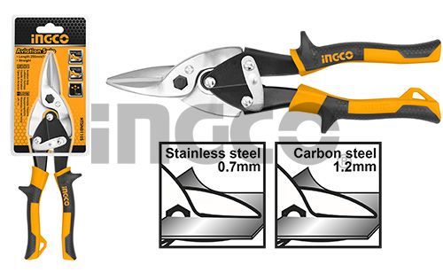 INGCO Ножницы по металлу прямые 250 мм
