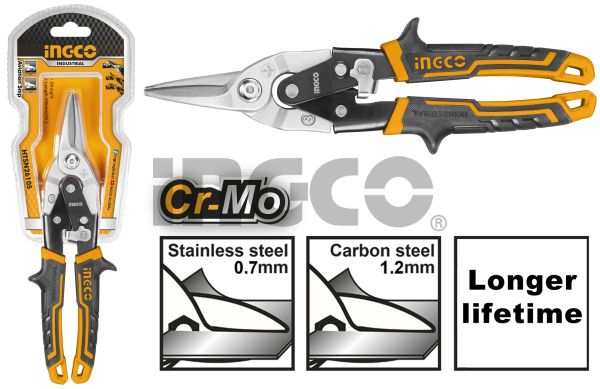 INGCO Ножницы по металлу прямые INDUSTRIAL 250 мм