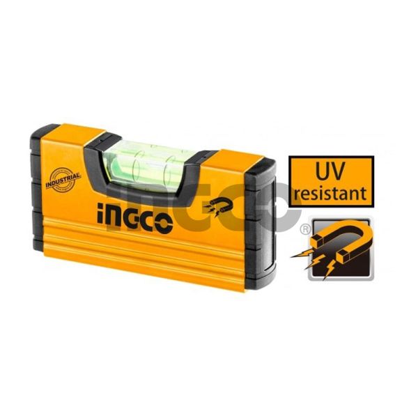 INGCO Уровень компактный с магнитом INDUSTRIAL 10 см