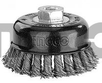 INGCO Щетка-крацовка с гайкой INDUSTRIAL 125х0.5х30 мм/ М14