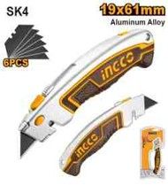 INGCO Нож строительный  INDUSTRIAL/в комплекте 6 лезвий SK4