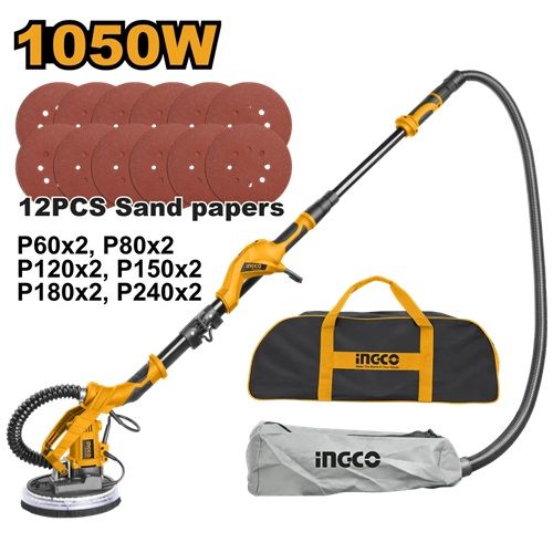 INGCO Шлифмашина для стен SUPER INDUSTRIAL 1050Вт