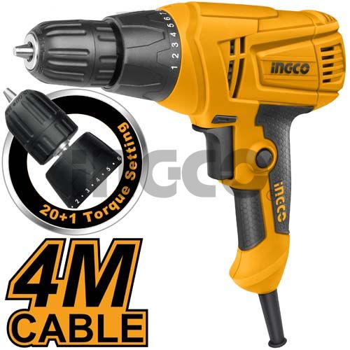 INGCO Дрель-шуруповерт 280W БЗП макс. Ø сверления 10мм