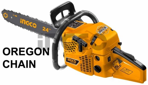 INGCO Пила бензиновая цепная 2,4 кВт 24" 2-тактный двигатель