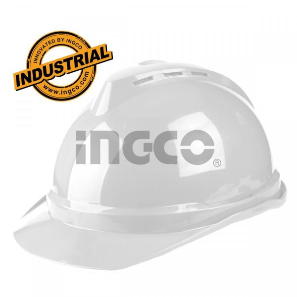 INGCO Каска строительная INDUSTRIAL белая