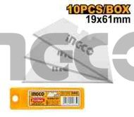 INGCO Лезвия трапецевидные 10 шт 19х61 мм