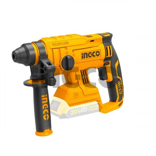 INGCO Перфоратор аккумуляторный бесщеточный INDUSTRIAL 20W Li-ion/ SDS-Plus/ 2.0 Дж/ 2x4 Ач