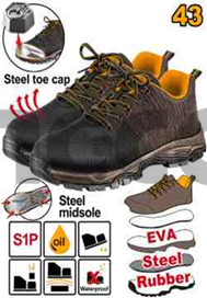 INGCO Кроссовки с защитным носком размер 43 Super INGCO S1P EVA/rubber