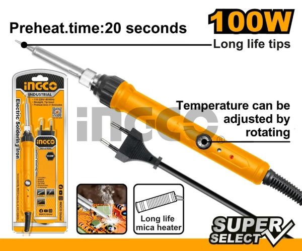 INGCO Паяльник электрический 100W Super Select