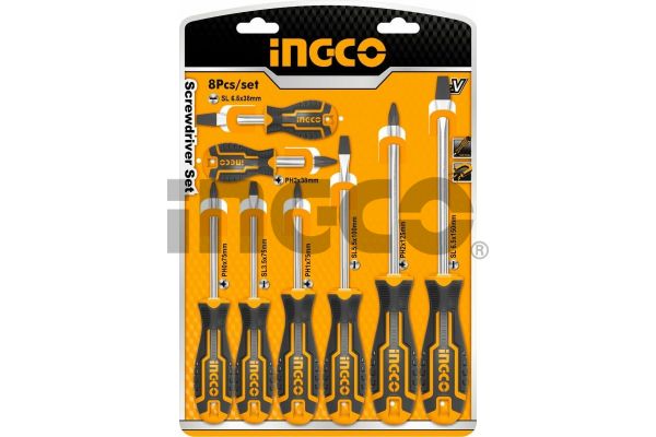 INGCO Набор отвёрток 8 шт INDUSTRIAL