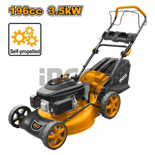 INGCO Газонокосилка бензиновая самоходная INDUSTRIAL 3,5 кВт 51 см