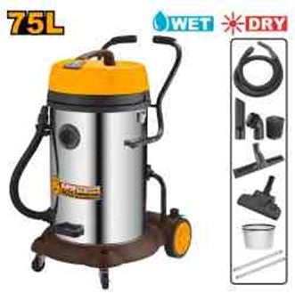 INGCO Пылесос строительный INDUSTRIAL 2х1200 Вт 75 л