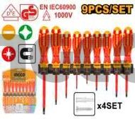 INGCO Набор диэлектрических отверток 9 шт INDUSTRIAL