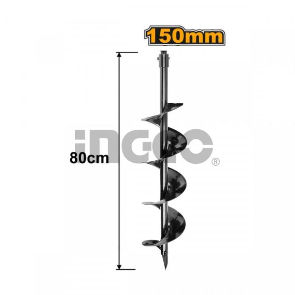 INGCO Шнек для грунта 150x80 мм