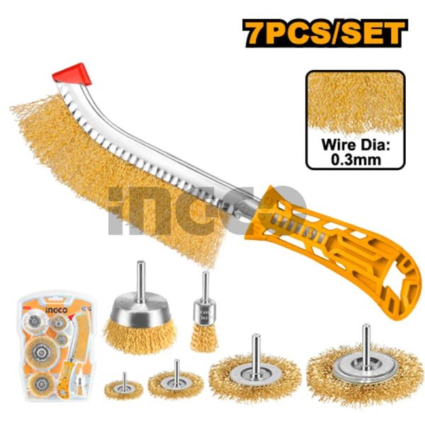 INGCO Набор щеток проволочных Super Select 7 шт