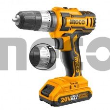 INGCO Шуруповерт аккумуляторный ударный Li-Ion 20W 2Ач 2шт 45 Нм 18+1+1