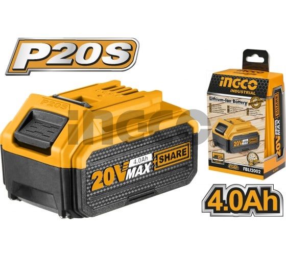 INGCO Батарея аккумуляторная INDUSTRIAL 20 W 4.0 Ач