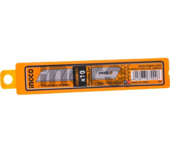 INGCO Лезвия сегментированные 10 шт 18х100 мм