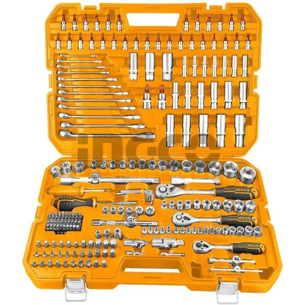 INGCO Набор инструментов комбинированный INDUSTRIAL 216 шт