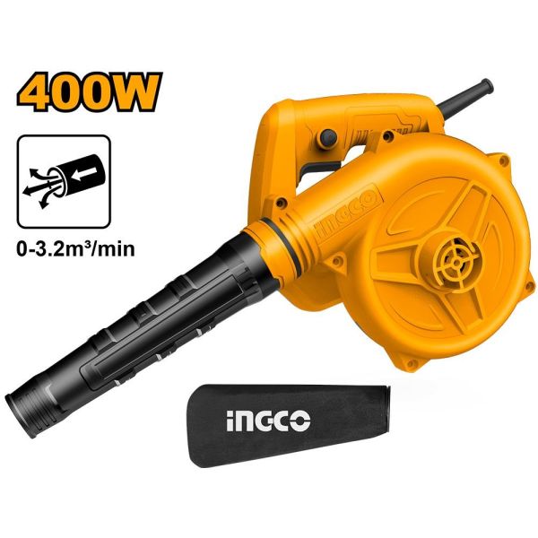 INGCO Воздуходувка INDUSTRIAL 400 Вт/ мощность выдувания: 3,2 м³/мин.
