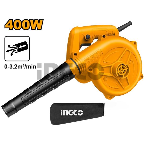 INGCO Воздуходувка INDUSTRIAL 400 Вт/ мощность выдувания: 3,2 м³/мин.